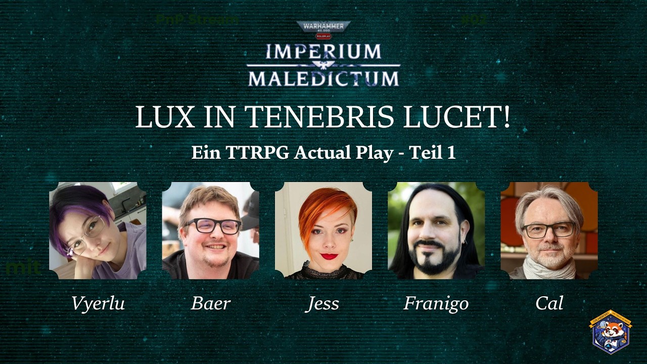 Flyer für Imperium Maledictum mit Portraits der Gruppe